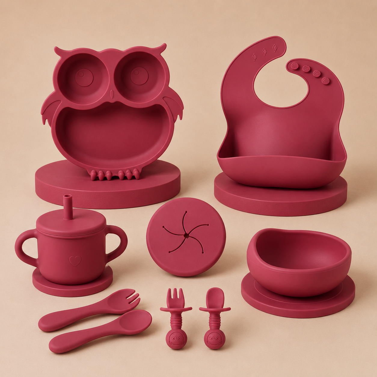 Dark Pink Owl
